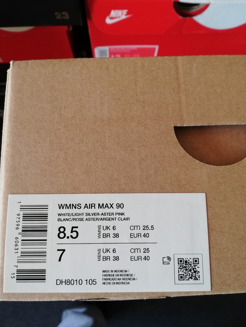 NIKE AIR MAX 90S "INFRARED" WOMEN'S US SIZE 8.5 BRAND NEW IN BOX - Picture 15 of 15